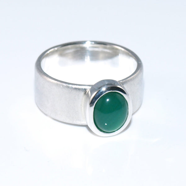 Eleganter Chrysopras-Ring